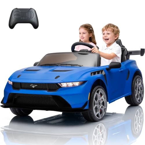 YOHOPO 2-Seater 24v Licensed Ford Mustang Dark Horse Ride On...