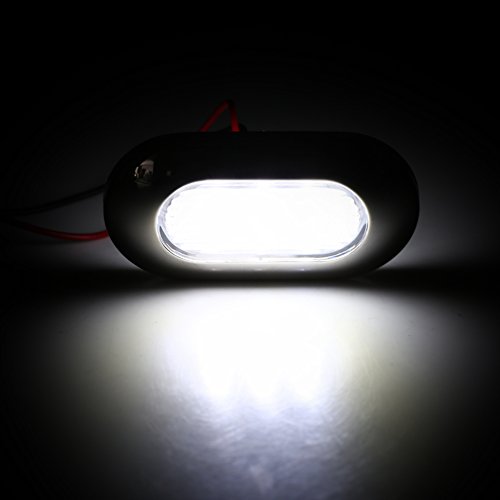Luce di cortesia per barche, 73 * 38 * 10mm 12V DC Luce di coperta marina Luce di cortesia per barche a LED Luce di cortesia oblunga in acciaio inossidabile