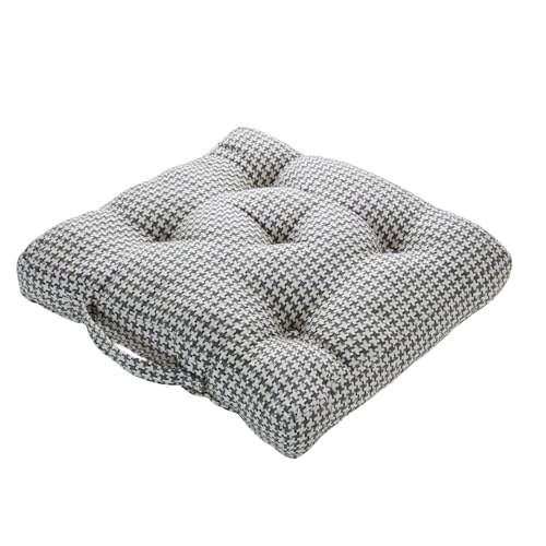 Roseley Armchair Booster Cushion Checked Seat Pads Large Sofa Cushions 50cm x 50cm Firm Seat Riser Cushion For Adults 10cm Thick Posture Support Long-lasting Floor Seat [Green Check]