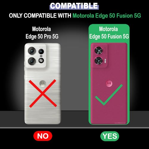 Image of Shockproof Case for Motorola Edge 50 Fusion 5G | Full Camera Protection | TPU Flexible Back Cover for Motorola Edge 50 Fusion 5G (Matte Black)