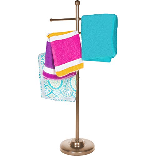 50″ Towel Rack for Pool and Spa by Trademark Innovations (Bronze Finish)