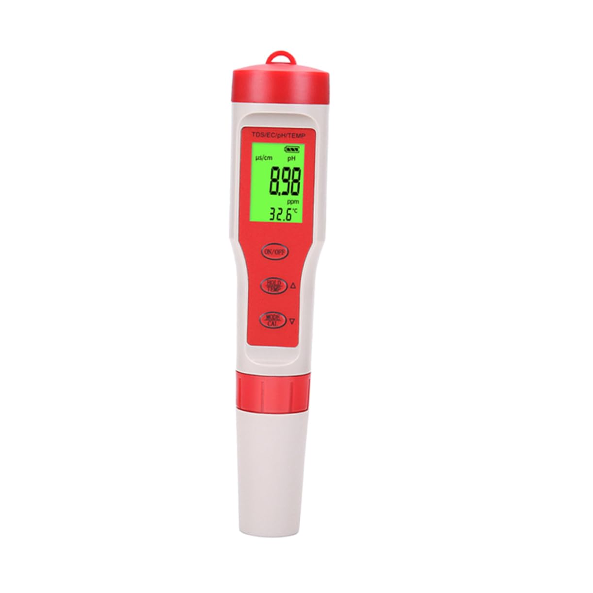 Tester Pen Digitale 4 in 1 per Qualità Dell'acqua Rosso 3 Pezzi