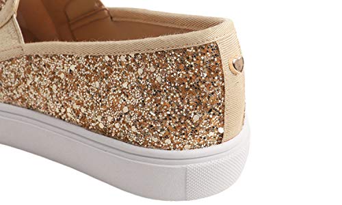 Image of FEVERSOLE Women's Fashion Slip-On Sneaker Casual Flat Loafers