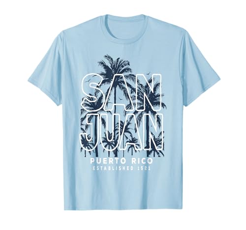 Tropical Palms San Juan Tee - San Juan Puerto Rico T-Shirt
