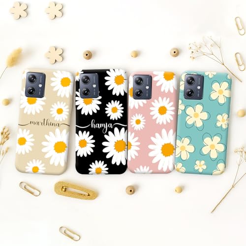 Image of COLORflow Back Cover Compatible with Motorola Moto G54 5G / G64 5G | Daisy Bloom Customized Back Cover Compatible with Motorola Moto G54 5G / G64 5G