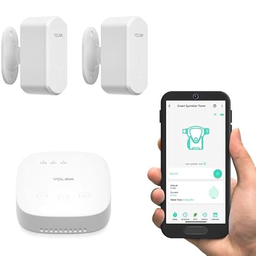 YoLink Indoor Motion Sensor RT, 2-Pack, Radar Tech, Long Range, 2-Year Battery Life, Adjustable Sensitivity, Real-Time Alerts, Alarm Suppression, Alert Hold, No-Motion Detection, SpeakerHub Included