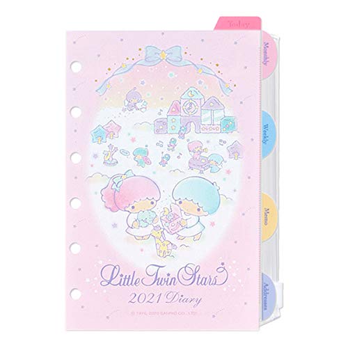 リトルツインスターズ キキララ リフィルセット 2021年 6穴スケジュール手帳用