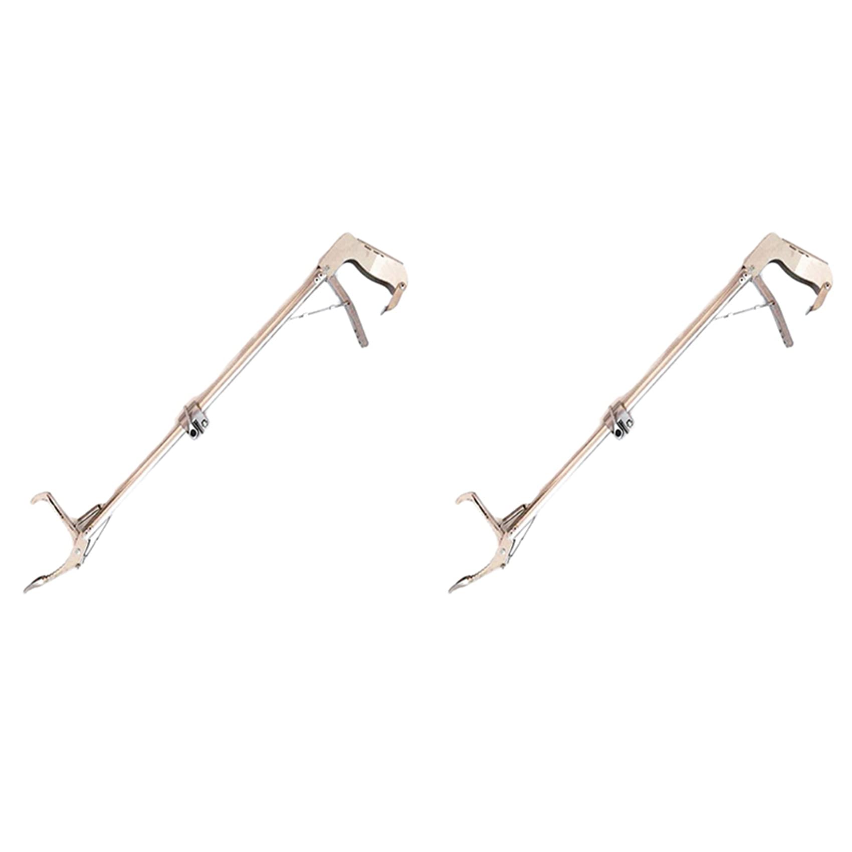 Hndhbfgrt 2X Snake Clamp Catcher Reptile Grabber Pick Up Handling Tongs Stainless Steel Tool for Snake Feeding Hunting Catching