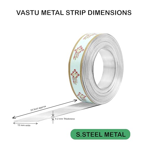 Image of Stainless Steel Strip | 0.5 INCH | Pack of 1 | Strip for Vastu Remedy | Width-12mm, Thickness-0.2mm, Length-25 Feet Approx.