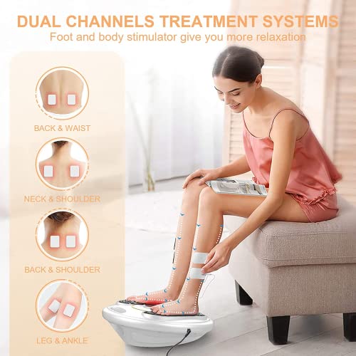 OSITO Medic Durchblutungs Stimulator für Füße und Bein, Mit 4 Gel-Pads Im ganzen Körper wird die Durchblutung verbessert. Lindert Schmerzen und entspannt die Muskeln, weihnachtsgeschenke für eltern. - Image 4