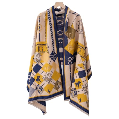 Women’s Soft Silky Pashmina Shawl Wrap – Paisley & Floral Scarf with Fringe, Warm Winter Wrap for Wedding & Travel