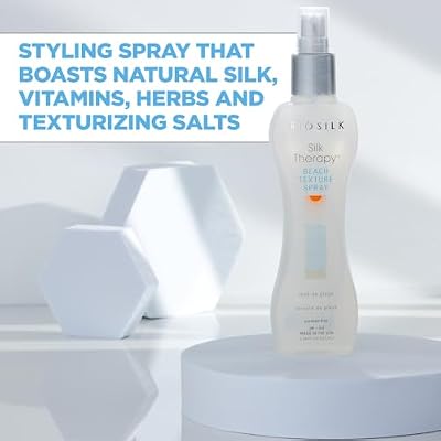 BioSilk Beach Texture, Styling Salt Spray for Natural Waves & Texture, Sulfate, Paraben, Cruelty-Free, 5.64 oz