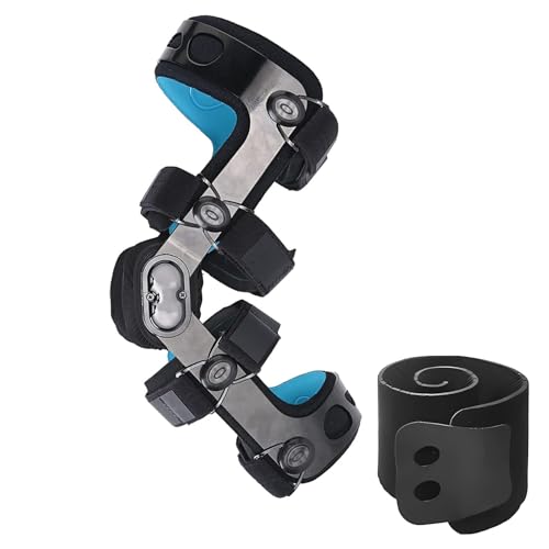 Orthomen Functional Knee Brace for ACL/MCL/PCL/Meniscus/Ligament/Sports Injuries, Knee Joint Pain Relief for Men & Women (XL-Left) Black XL/Left