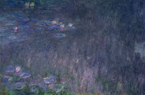 Nymphéas Reflets d'Arbres Monet Peinture Poster Graffiti Art 60x90
