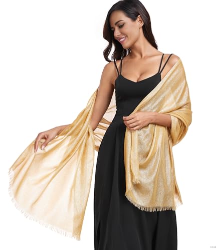 Sparkling Metallic Shawls and Wraps for Weddings Lightweight Wraps Scarf for Women Evening Formal Party4