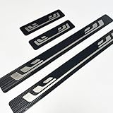 【FINITION】Ces protections de seuil protègent non seulement les seuils de porte de votre voiture, mais elles lui confèrent également une allure plus sportive et élégante.