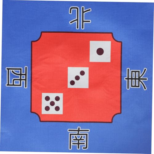 Tapis de Mahjong antidérapant en polyester doux pour table de jeu de poker - 7