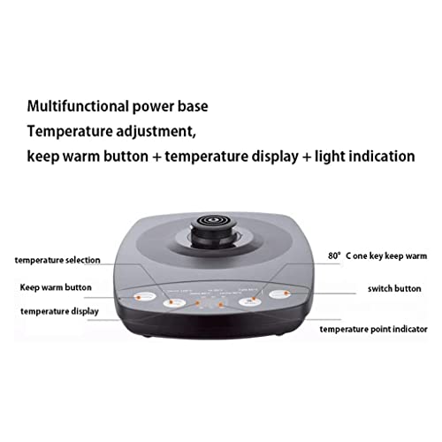 Tetera eléctrica de acero inoxidable de 1.7L miniatura 7