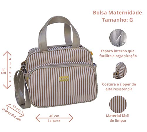Conjunto de Bolsa, Frasqueira, Porta Mamadeira e trocador Deslumbre Rosa