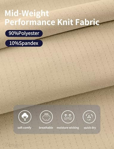 Zengjo Mens Quarter Zip Athletic Pullover Mid-Weight 1/4-Zip Running Workout Shirt Moisture Wicking4