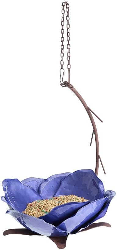The Lakeside Collection Desert Steel Mystic Merlin Bird Feeder