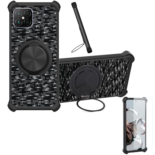 �Ή� Honor Play 20 Pro �P�[�X Phone Case [1�� 9H+�d�x���� �K���X�t�B����][360°��]���X�^���h�A�}�O�l�b�g��]CX-11-HEI