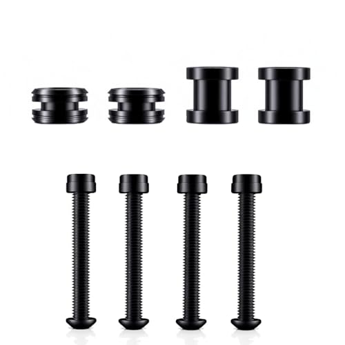 TCMI Quick Release Docking Sissy Bar Hardware Kit Fits for Harley Sportster XL Detachable Sissy Bar 2004-2017, Black#5