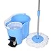 Produktbild Blitzzauber 24 Wischmop 360° Mop Spin Wischer Schleudermop Mikrofaser Bodenwischer Bodenreiniger drehbar (Blau)