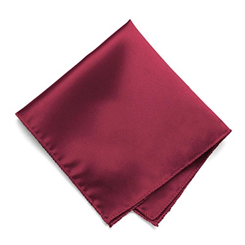 Image of tiemart Solid Color Pocket Squares for Men | For Suits, Perfect for Wedding Parties, 12 x 12 inch / 30 x 30 cm