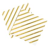 ELAYARD Servilletas de Papel Desechables Doradas Impresión en Lámina, 2 Piezas Tamaño Pequeño, Suaves y Absorbentes, Ideales para Bodas, Fiestas, Cenas y Decoración de Eventos