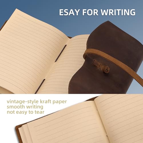 Carnet de notes en cuir véritable A5 pour ne plus perdre vos idées importantes - 3