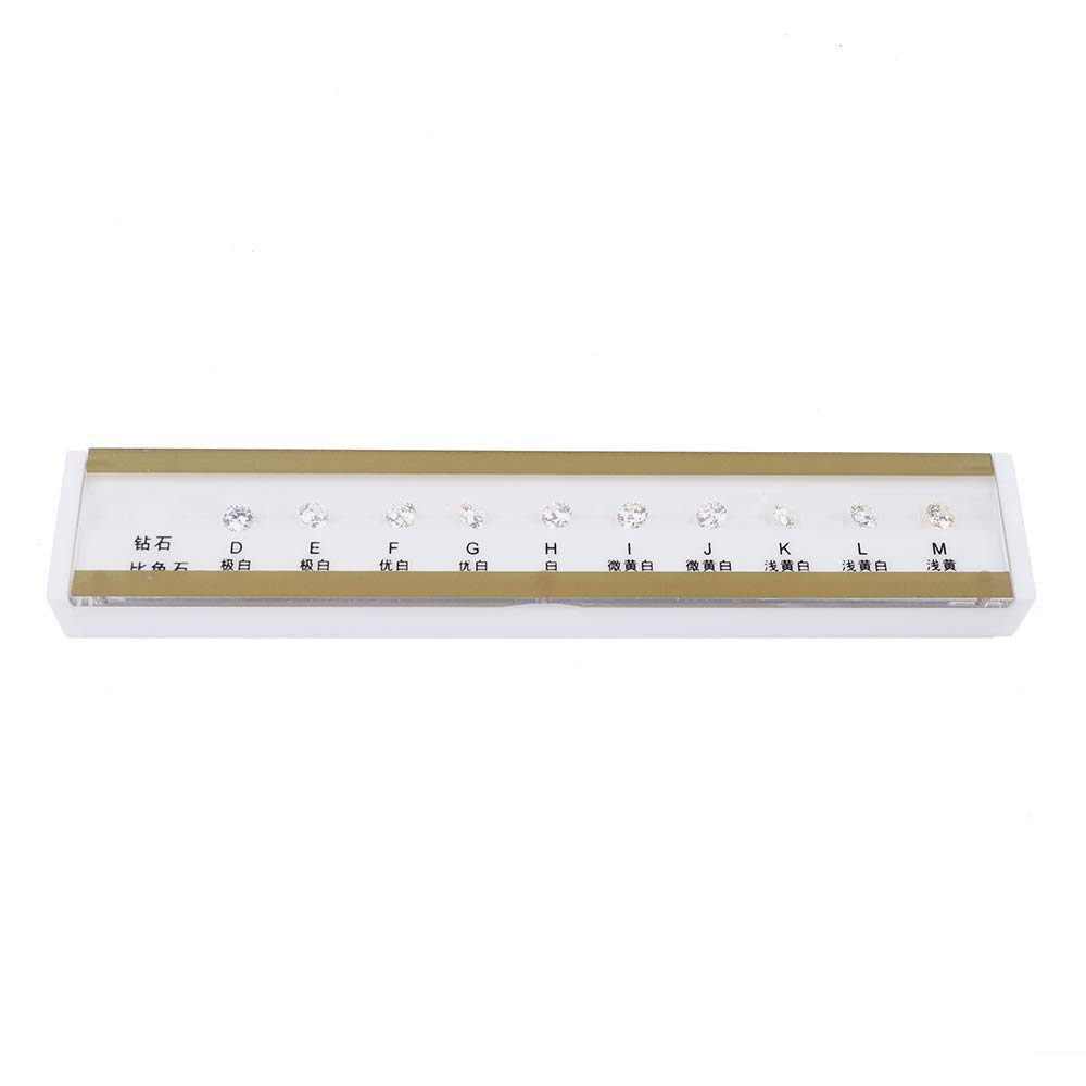 Diamond Color Grading Color Tester Tool GIA Master Set D-M Colorimetric 10 Colors for Jewelry Appraisal Institutions, Training Institutions, Store