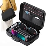 Lmcpa Storage Case for Nintendo Switch 2,Protective Hard Travel Carry Case for Switch 2 Camera,Console,Pro Controller and Other Switch 2 Accessories with 22 Game Cartridges and Shoulder Strap,Black