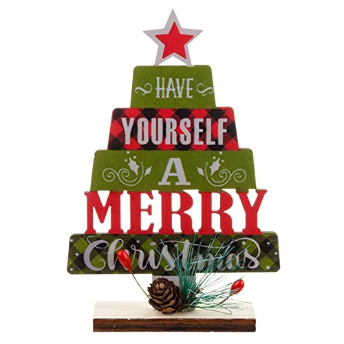 Adornos navideños de Adornos caseros artesanales Adornos navideños Accesorios Escritorio Originales (B, One Size)
