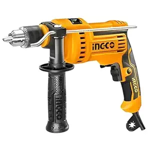 INGCO ID8108 Impact Drill with 810W Power, 13mm Max Capacity, Variable Speed Control, Hammer Function Reliable and Versatile Tool for Precision Drilling Ideal for Home Use and Professional Projects
