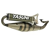 Auspuff Yasuni Scooter Z gelb Carbon für Yamaha Aerox 50 Cat. (03-12)