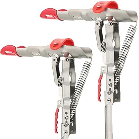 weyleity Automatic Spring Fishing Rod Holder | 2 Pack Stainless Steel Fishing Pole Stand with Single Spring Loaded Tip-up Action for Ground Support Brackets Cover