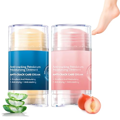 2 Piezas Crema para Pies Secos y Agrietados – Hidratante y Antigrietas, Cuidado Intensivo para Pies Muy Secos y Asperezas