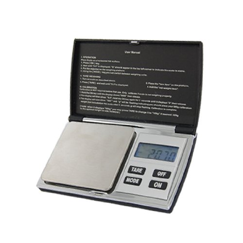 Báscula digital negra de plástico con recubrimiento de goma 1000g x 0.1g miniatura 1