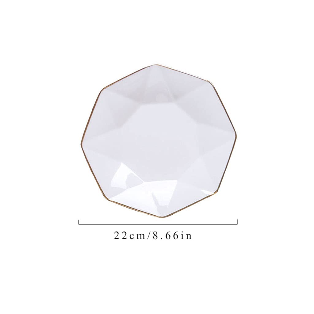 Naczynia obiadowe Porcelanowe naczynia obiadowe 6,8-calowy zestaw ceramicznych naczyń ceramicznych zestaw Kuchenka mikrofalowa i zmywarka Sejf Sałatka ze steków i talerze z des