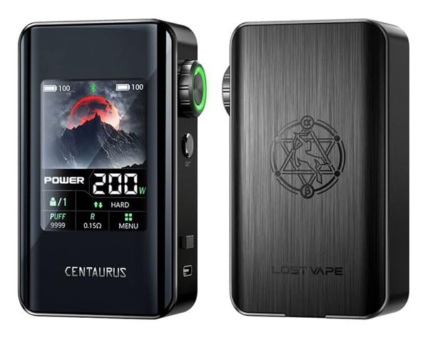 Box Centaurus BT200 - Ecran Tactile Cigarette Electronique Pas Chère - sans nicotine ni tabac (Platinium Ridge)