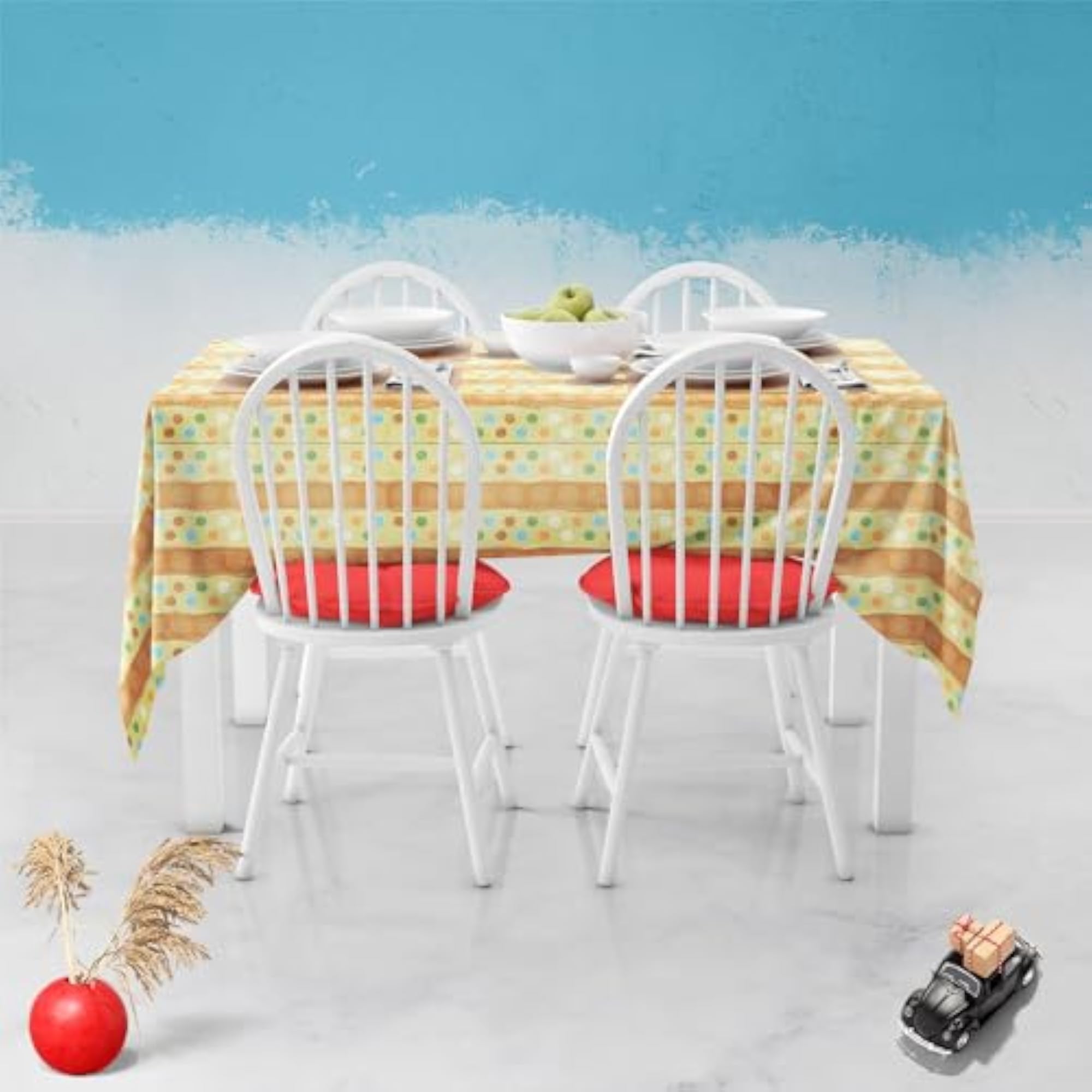 Dots on Dots D2 Table Cloth Cover for Dining & Center Table