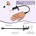 Veikmv Practice Hand for Acrylic Nails,Realistic Silicone Mannequin Hand with Flexible Fingers for Acrylic Nails, Gel Polish Training, Complete Nail Art Beginner Set with Brush & File