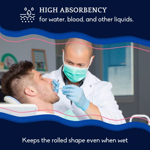 The Essentials Cotton Rolls Non-Sterile High Absorbent Cotton, Medium/Size 2, 2000 Rolls/Box #TOP3