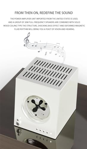 Enceinte Bluetooth avec Effet Visuel Fluide Magnétique Cadeau Divertissement Créatif