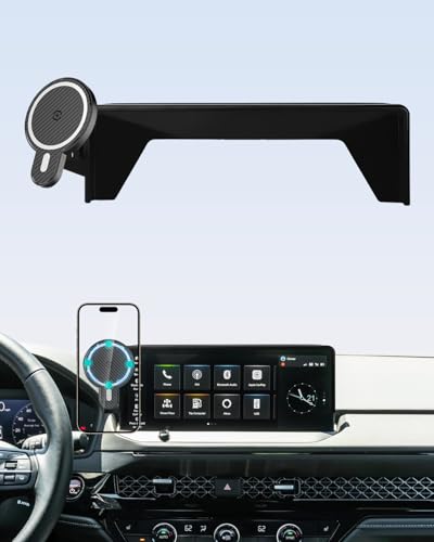 Image of PZK Car Phone Mount for 2023-2025 2026 Honda Accord Hybrid Sport /-L /EX-L /Touring /Prime (Only for 12.3-Inch Screen) Magnetic 15W Fast Wireless Charger Car Phone Holder (Not Fit for LX /EX /SE Series)