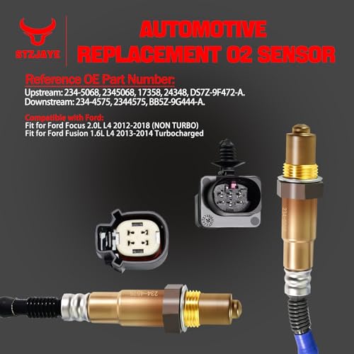 Sensor de oxígeno 2 piezas para Ford Fusion y Focus miniatura 2