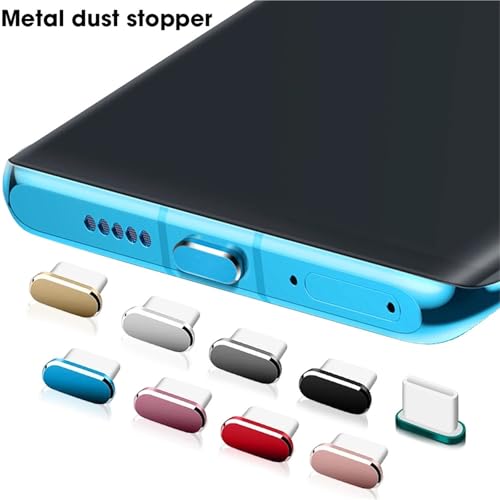 Conectores de puerto USB C grises en pack de 30 cubiertas antipolvo para proteger moviles 4
