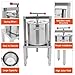 Fruit Wine Press 3.5Gallon/13.25L Manual Juice Maker Stainless Steel Fruit and Wine Press Nature Juice Making Press Machine with T-Handle for Cider Apple Grape Tincture Vegetables Honey Cheese