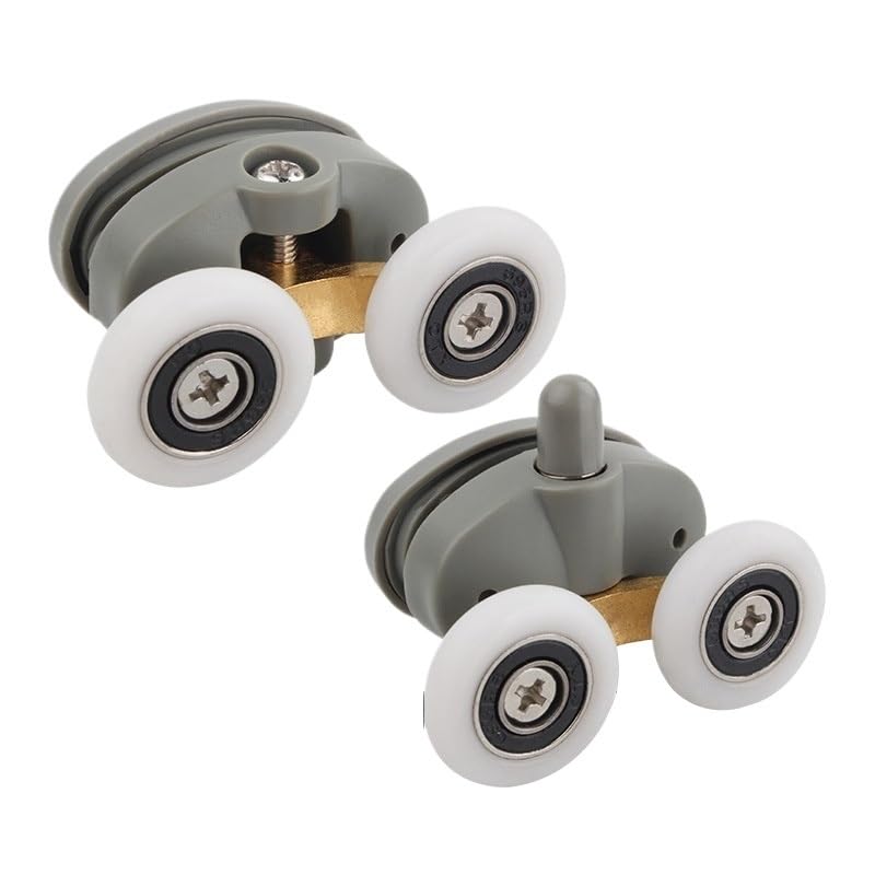 Duschtürrollen, 8 teile/los Duschräume Kabinen Riemenscheibe Duschbad Roller/Läufer/Räder/Riemenscheiben Durchmesser 23mm/25mm Lochabstand 26mm(Diameter 23mm)